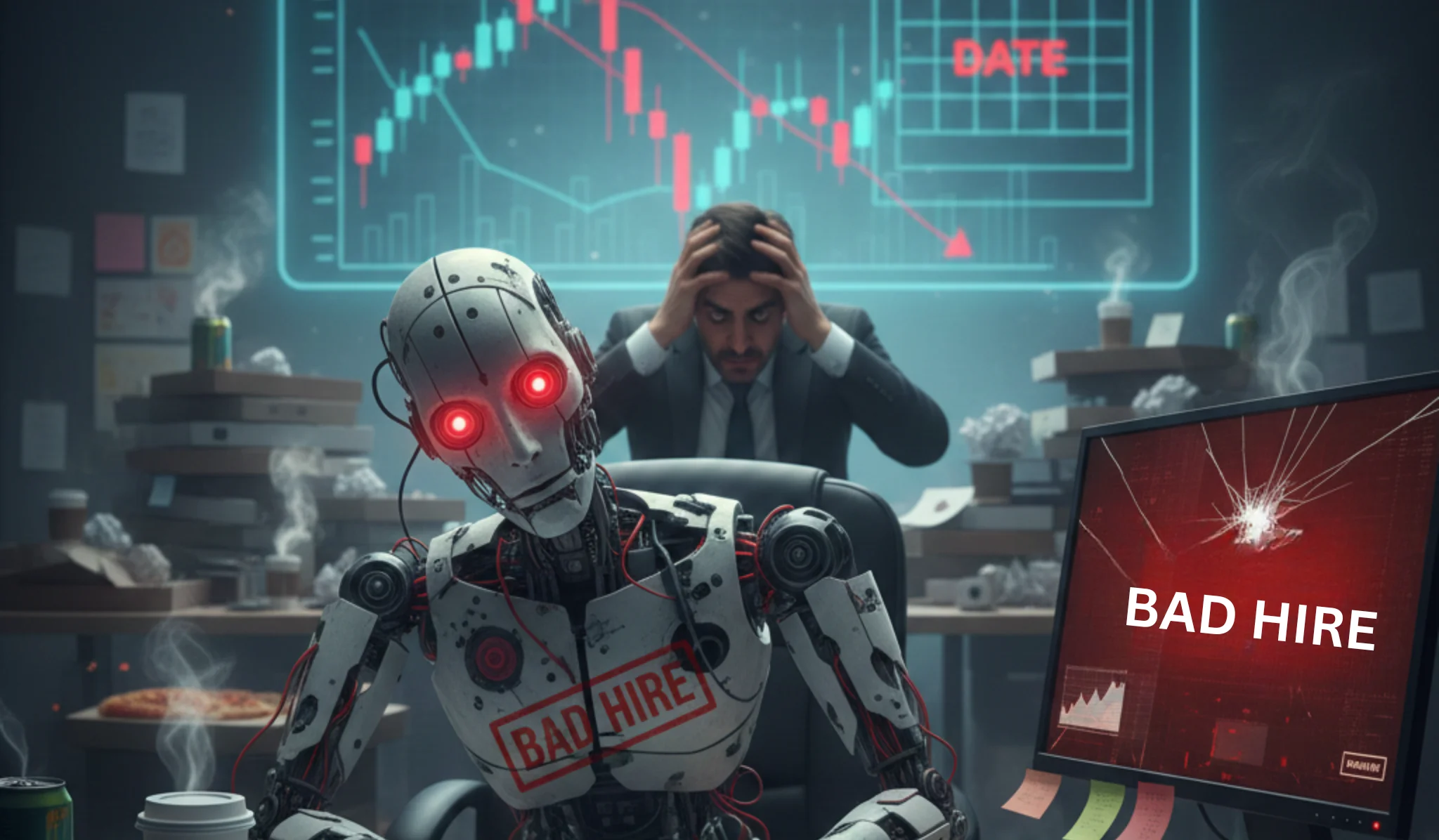 Bad hire cost and consequences illustration — KORE1 recruiting solutions helping companies avoid costly hiring mistakes