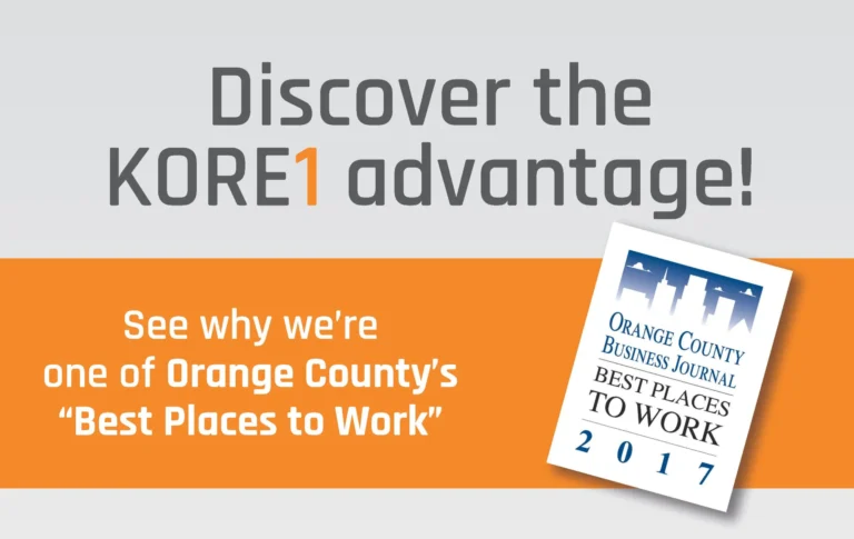 KORE1 earns 2017 Best Places to Work in Orange County award — scaled