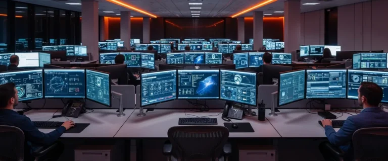 Best cybersecurity staffing agencies 2026 operations center with security monitoring displays