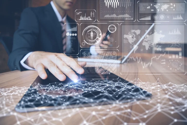 Artificial intelligence and machine learning concept visualization — KORE1 AI and ML engineer staffing solutions for technology companies