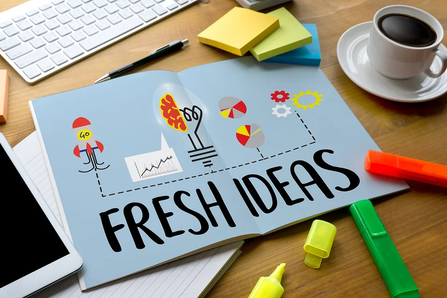Fresh ideas design and innovation concept — KORE1 technology staffing connecting innovative companies with creative engineering talent