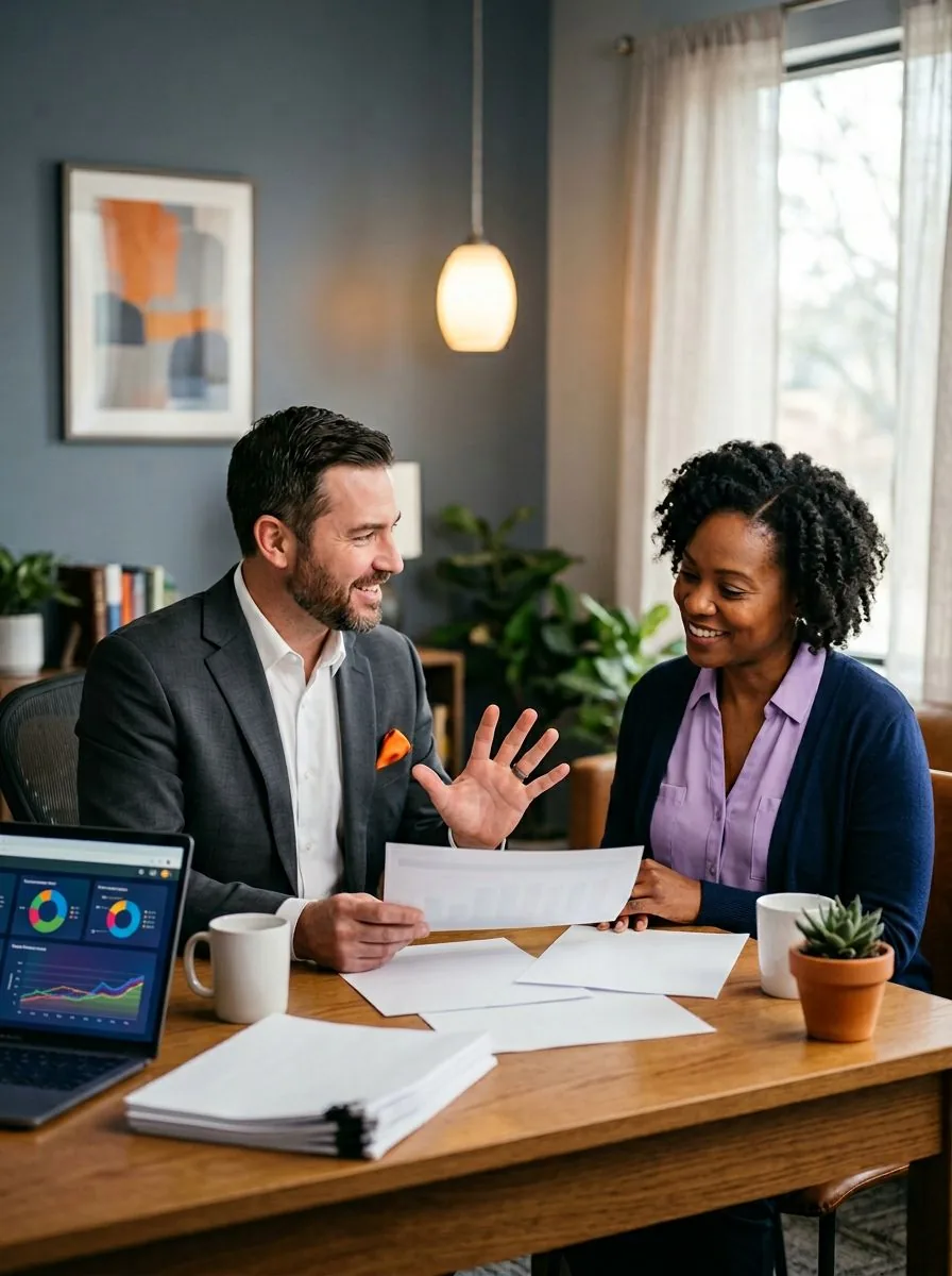 Payroll specialist consulting with church leadership on clergy compensation compliance, KORE1 church payroll