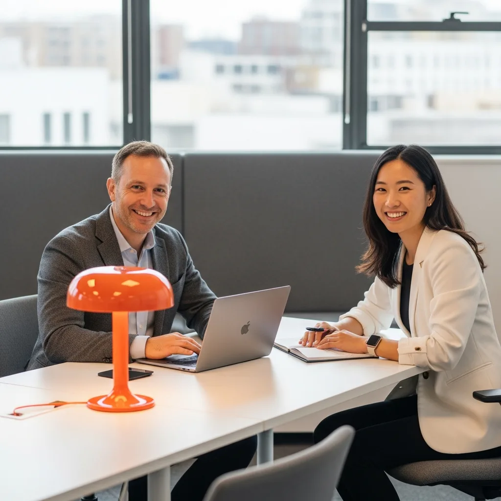 KORE1 tech recruiters discussing contract-to-hire staffing options with an employer client