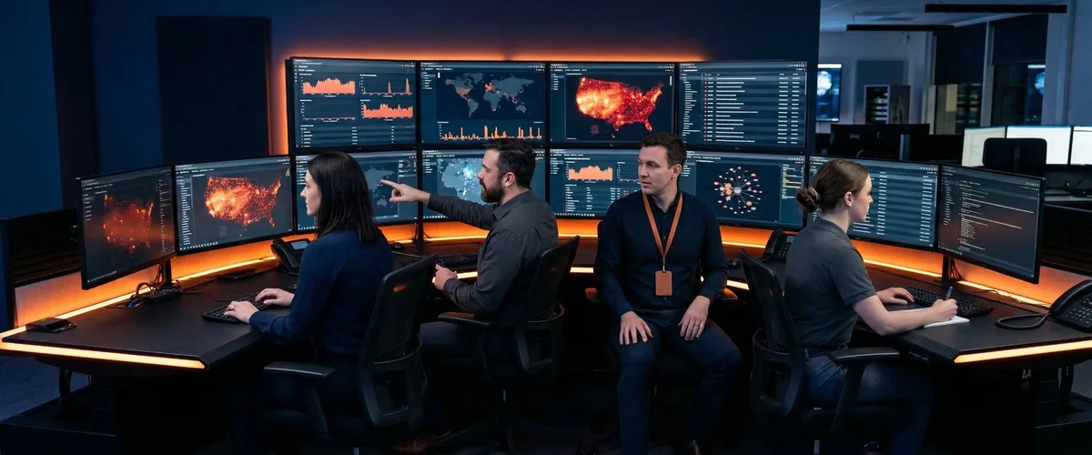 Cybersecurity Staffing Agency, Security Operations Center Professionals at Work
