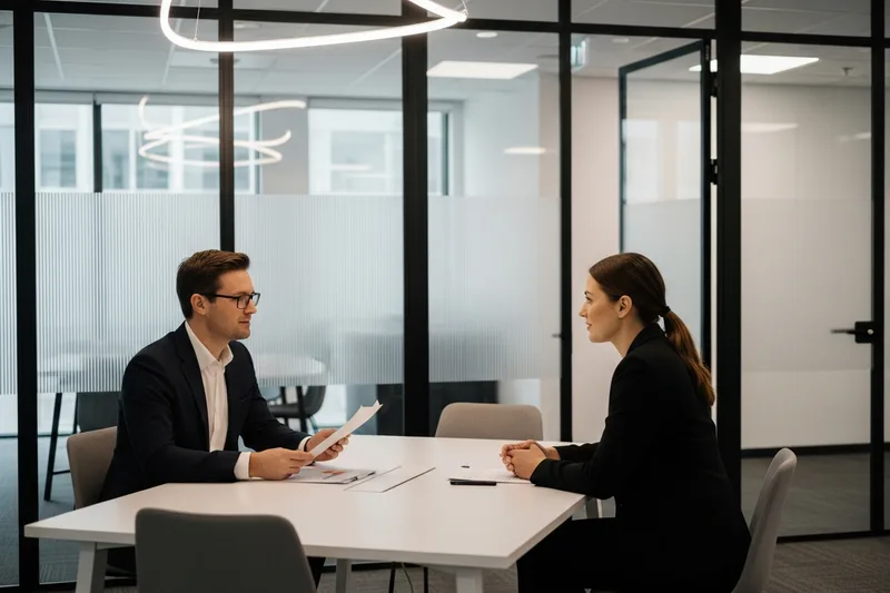 KORE1 technical recruiter discussing electrical engineering role requirements with a hiring manager