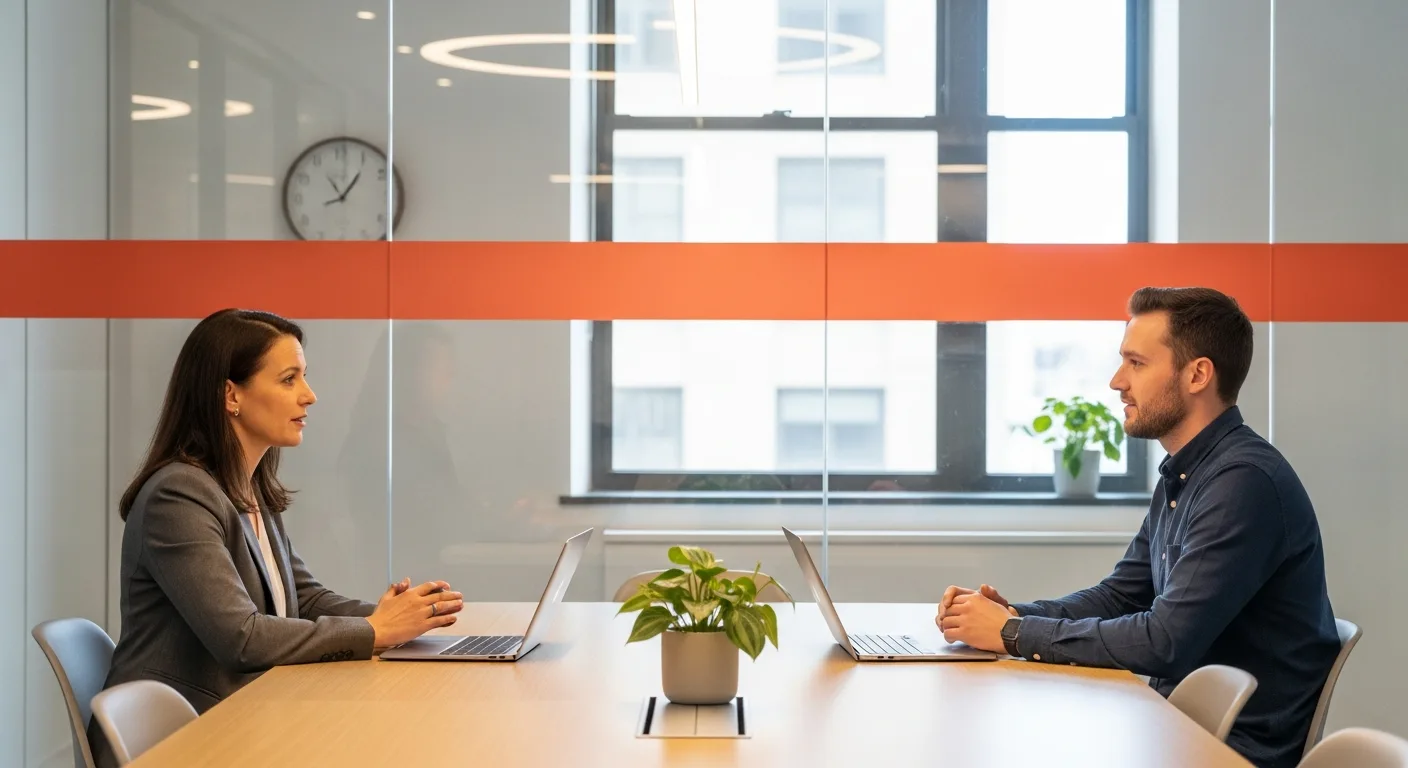 Hiring manager conducting a technical screening interview with a Kubernetes engineer candidate