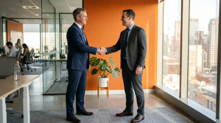 KORE1 data analytics staffing expert meeting with hiring manager