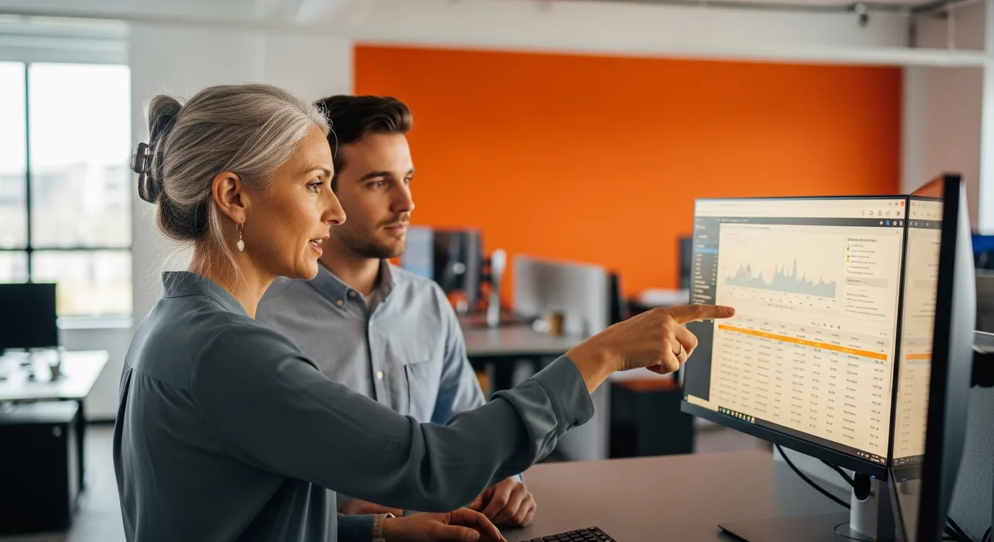 Senior MLOps engineer mentoring junior engineer on cloud infrastructure and Kubernetes console