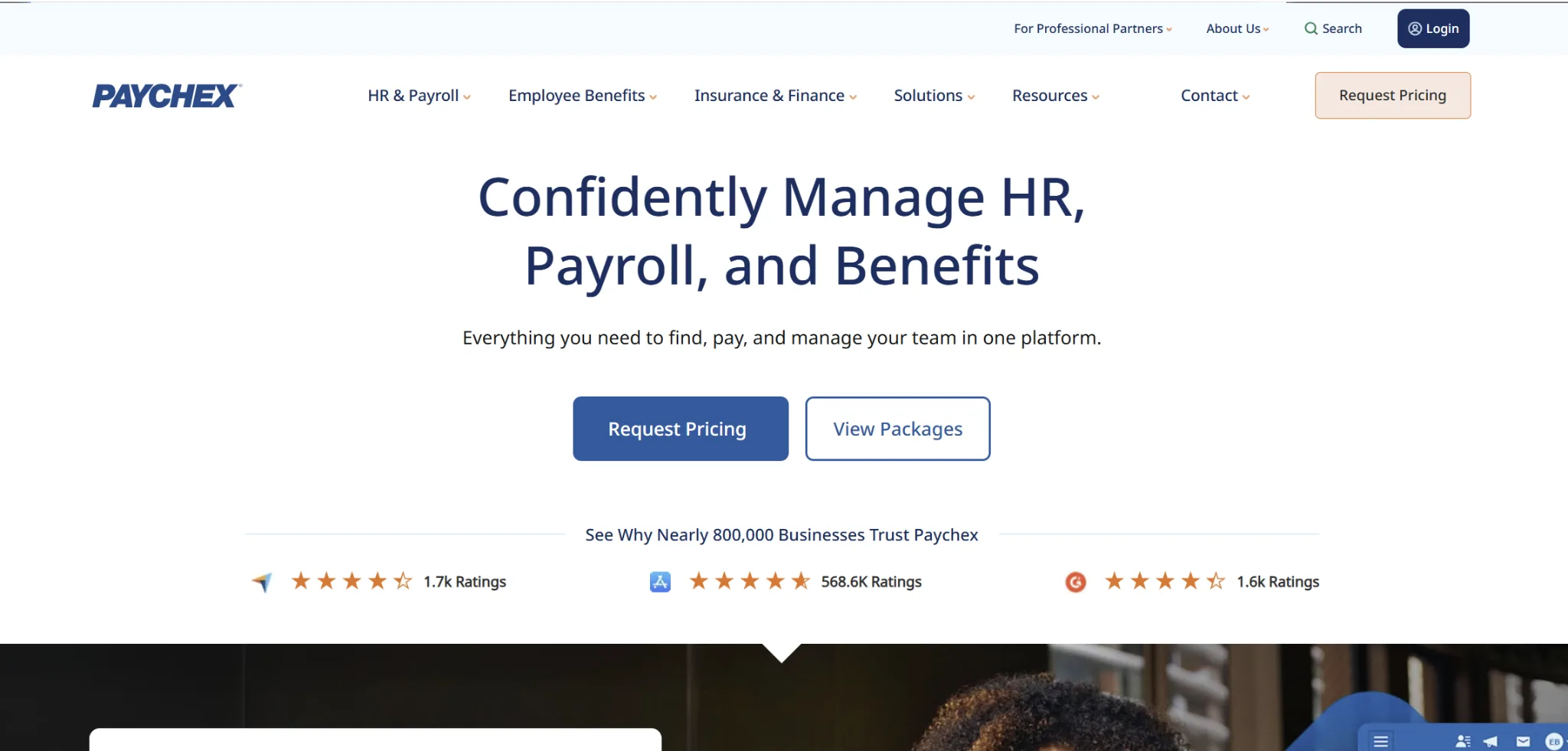 Paychex SMB payroll outsourcing