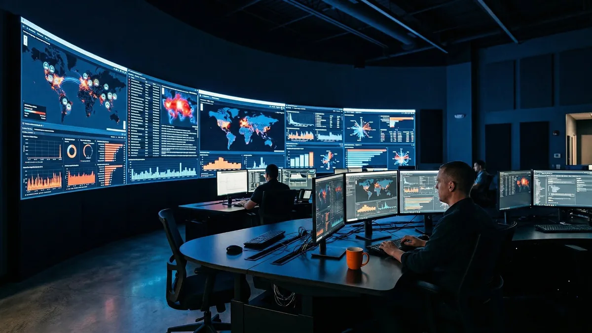 Security Operations Center Monitoring Dashboard, Cybersecurity Recruiting