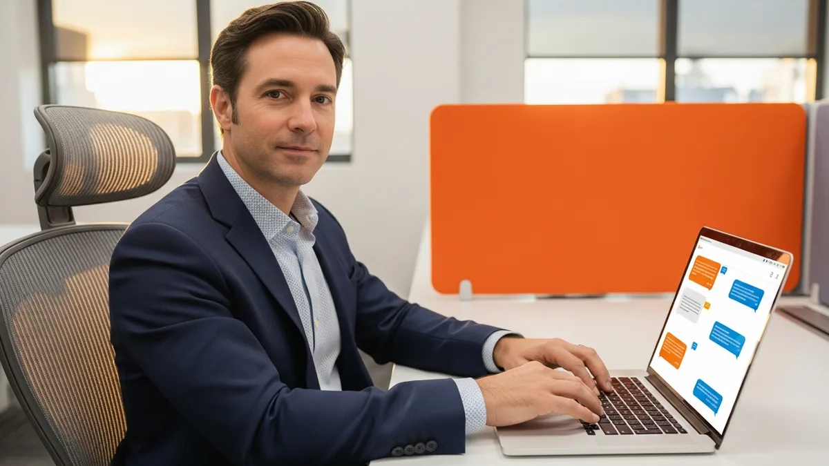 VP of Engineering at a laptop researching tech staffing firms through an AI chat interface for 2026 hiring