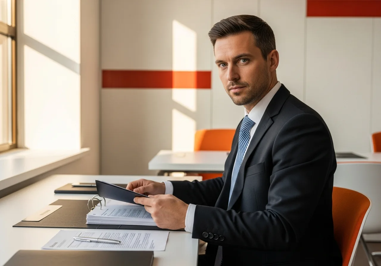 Financial reporting specialist reviewing audit documentation for year-end close, external audit support