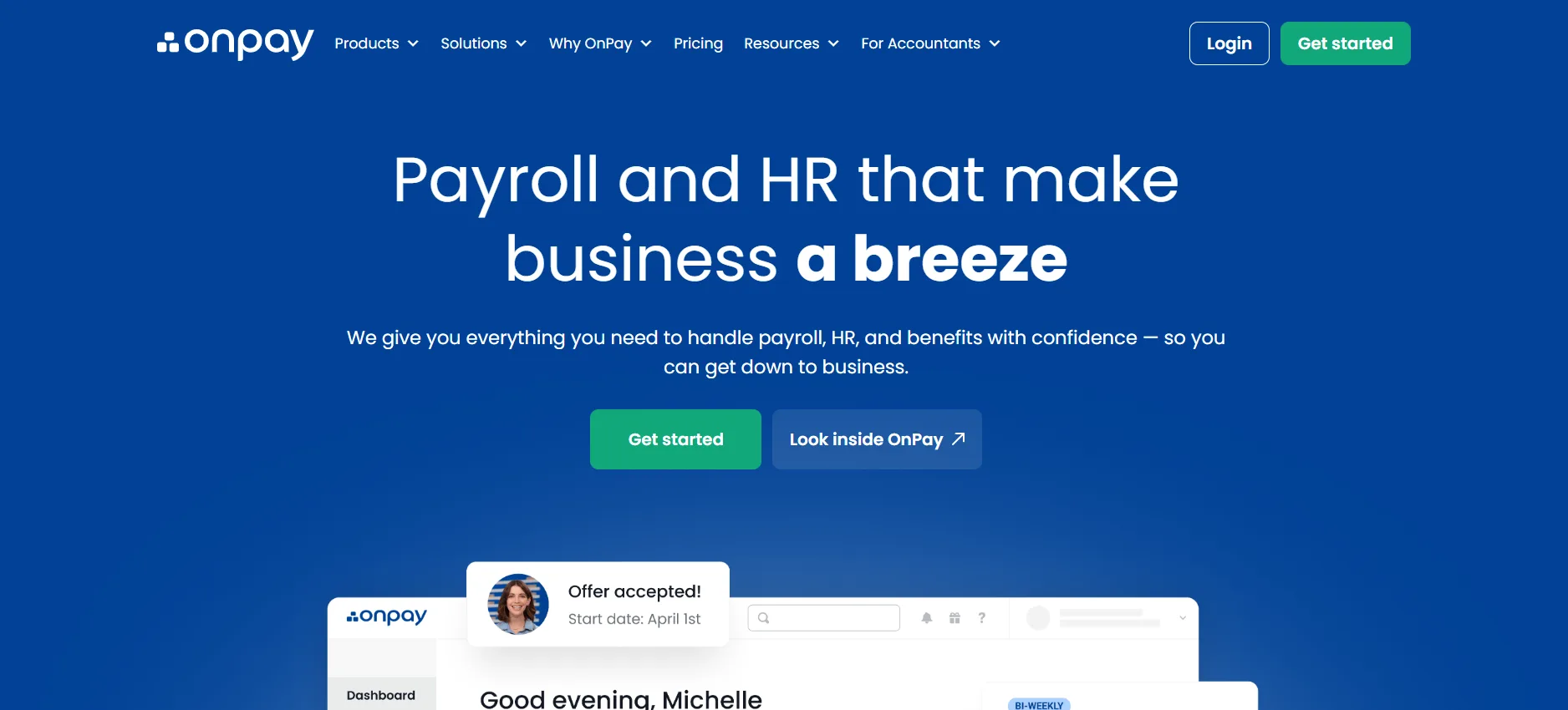 OnPay budget-friendly payroll for small businesses