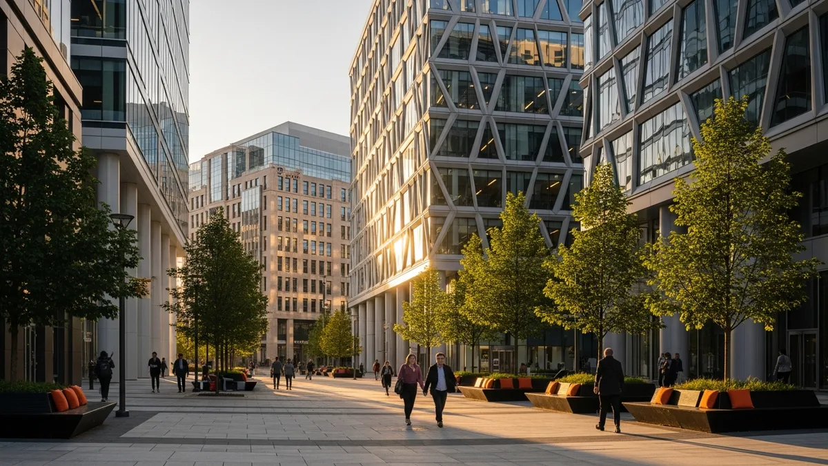 Kendall Square biotech research corridor in Cambridge Massachusetts