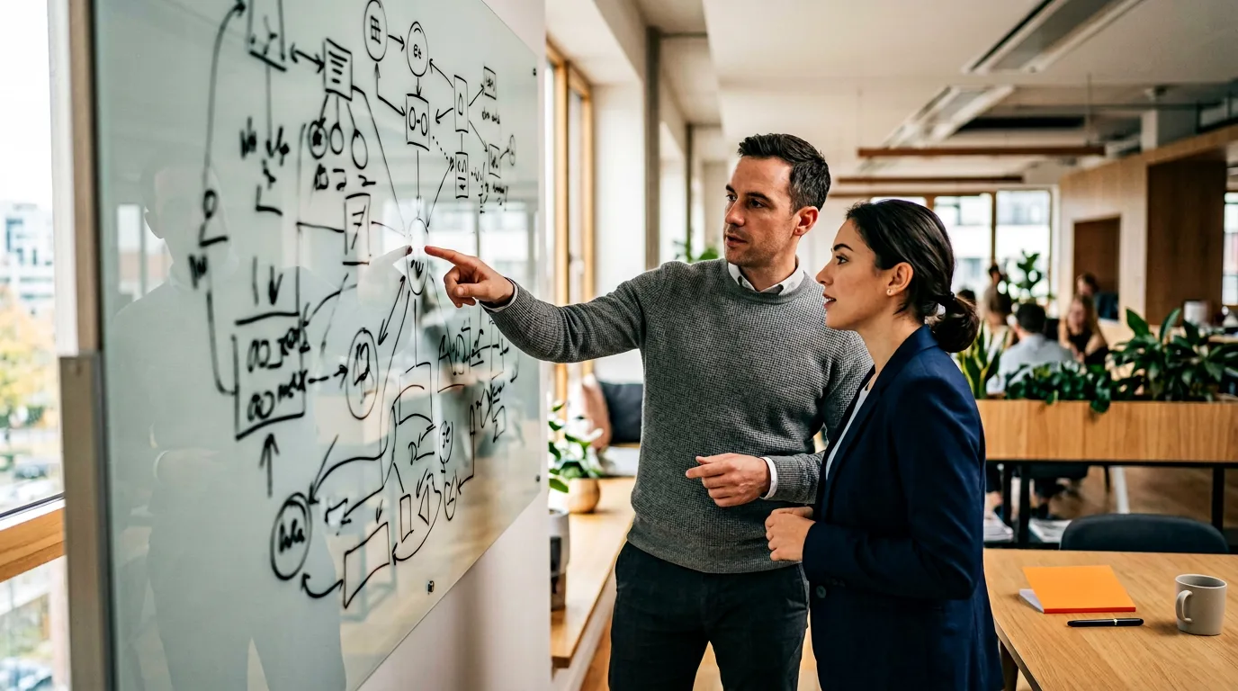 KORE1 engineering process for Solidity and Solana technical search, candidate review on monitor