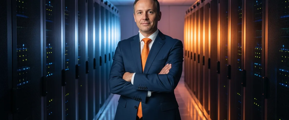 CIO salary guide 2026 featured image of technology executive in modern server room