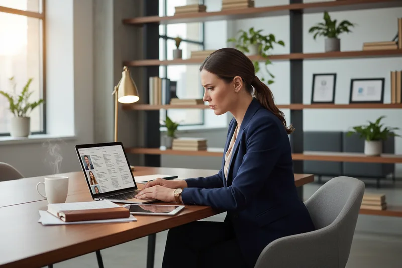 KORE1 recruiter evaluating CIO candidates for executive placement