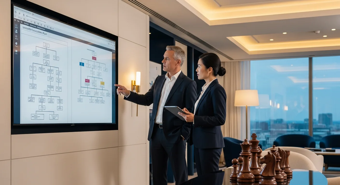 Strategic CIO advisory meeting — leadership succession planning session