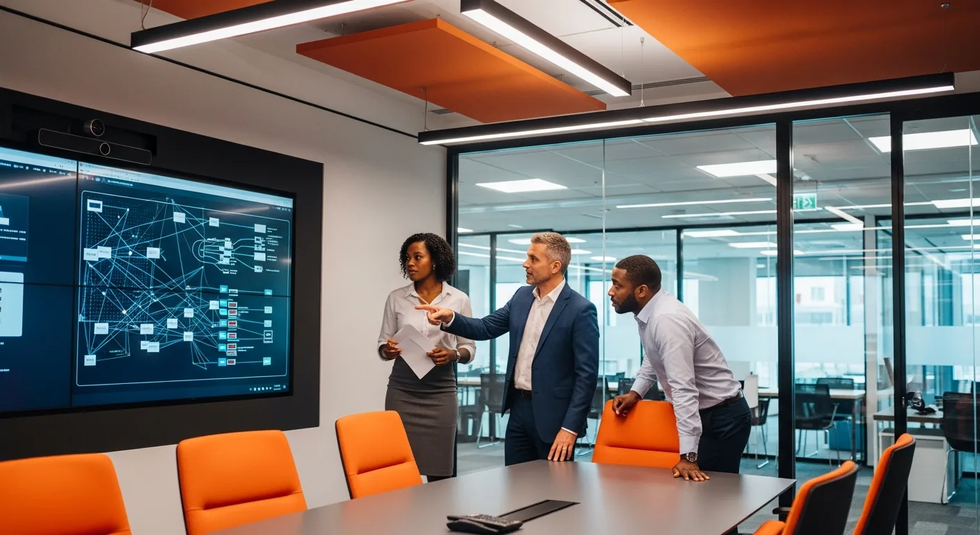 CIO vs CTO executive boardroom discussion about technology leadership roles and hiring strategy