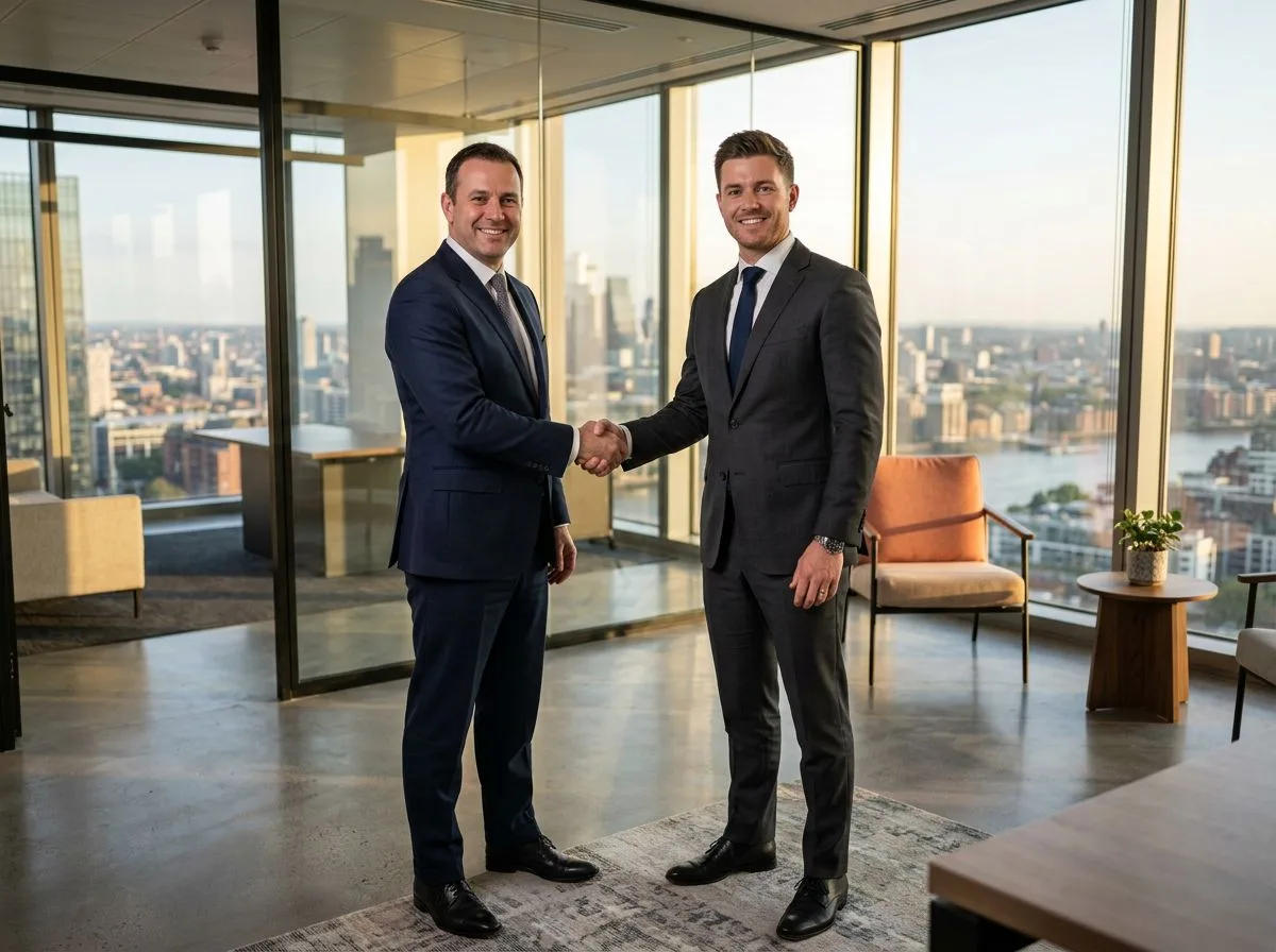 Executive handshake after successful CISO placement through KORE1