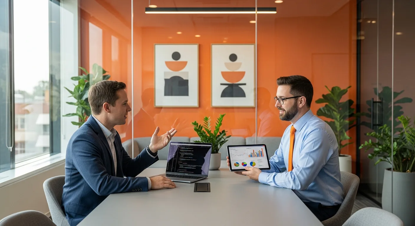 CTO and CIO meeting to discuss technology strategy and role differences