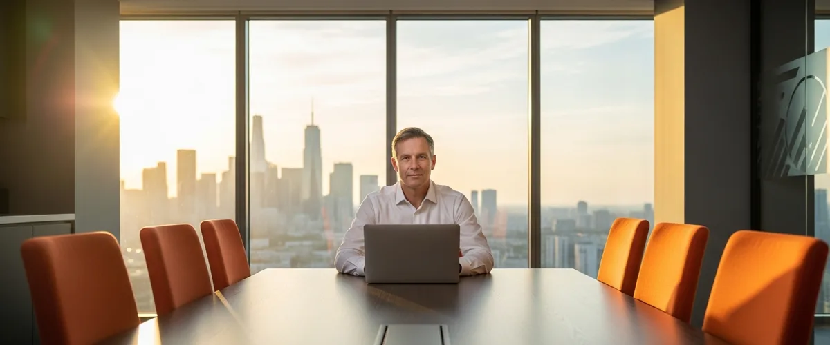 CTO salary guide 2026 senior technology executive in boardroom with city skyline
