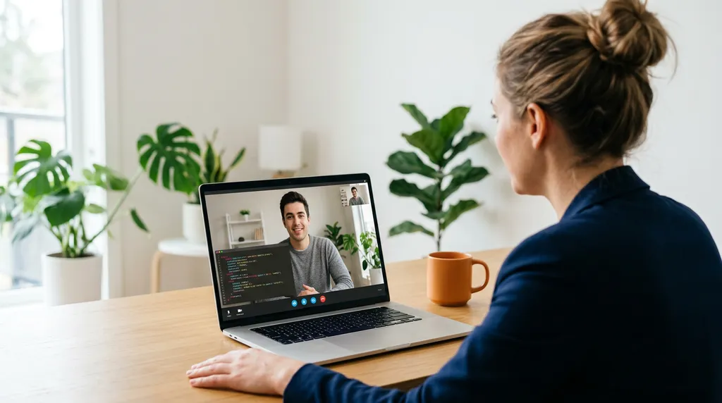 KORE1 recruiter conducting technical SQL screen with data analyst candidate over video call