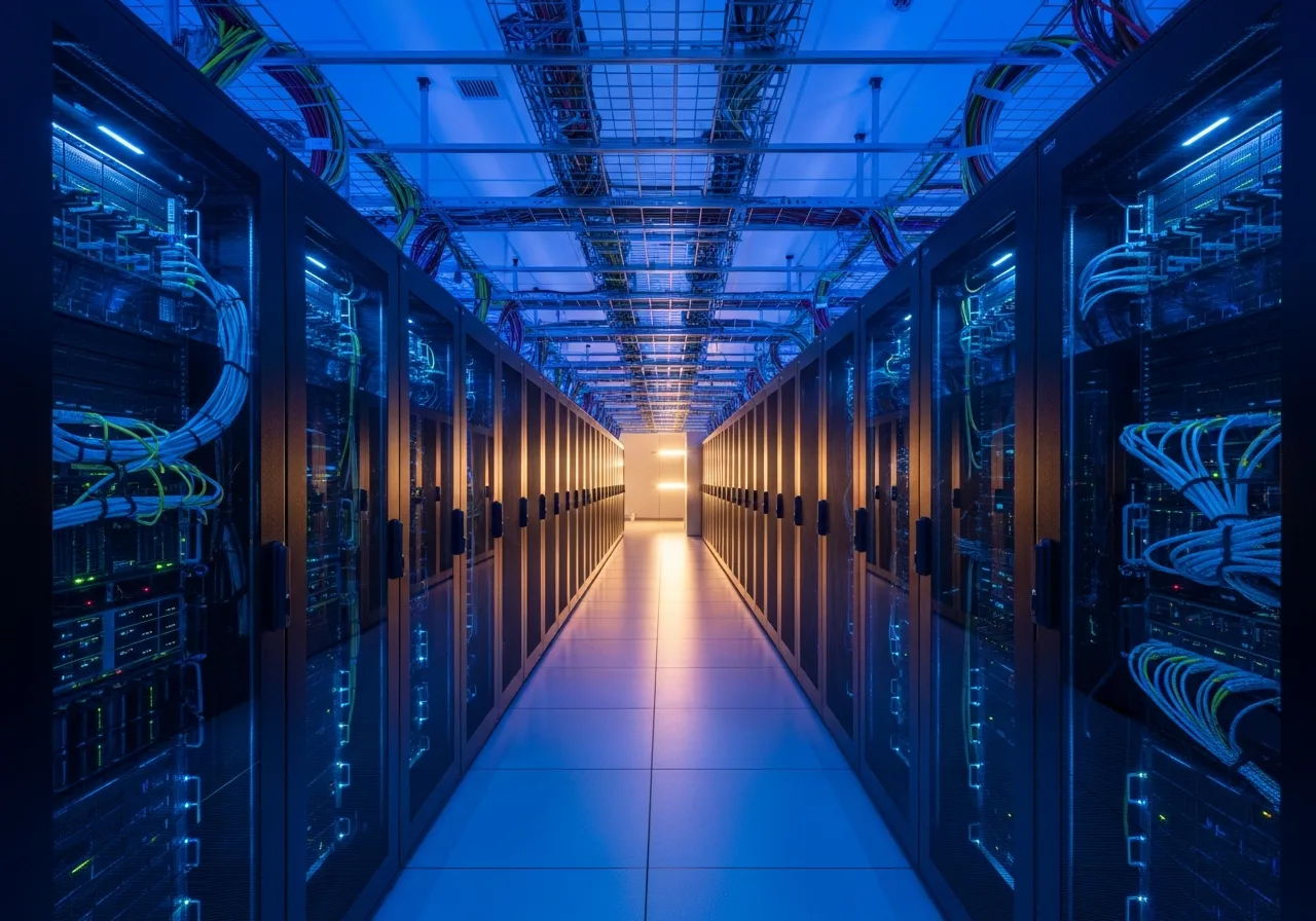 Oracle database infrastructure with RAC cluster monitoring and Exadata performance dashboard