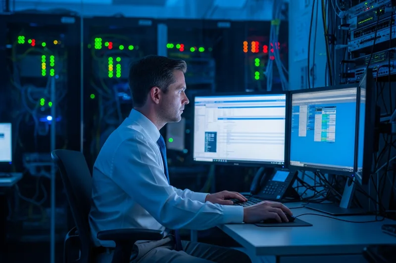 ERP implementation team comparing Oracle Fusion and NetSuite platform configurations during a planning session