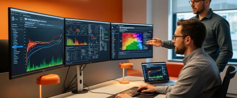 AI/ML engineer interview questions 2026 guide featured image with engineers reviewing model training dashboards