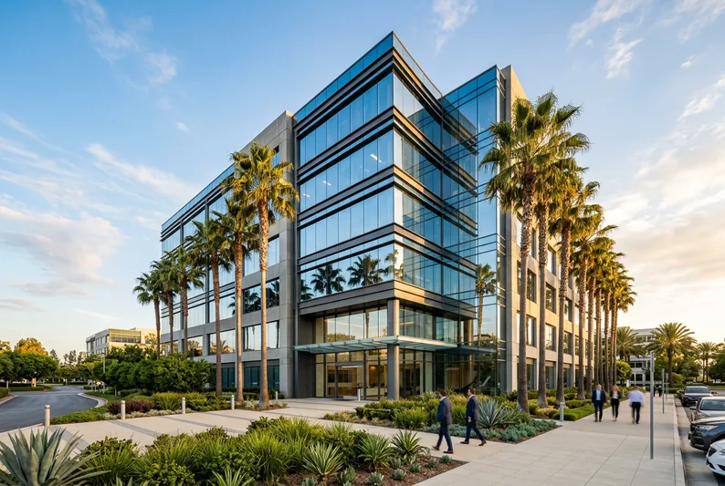 KORE1 Irvine office building exterior in Orange County, headquarters of the fractional CFO practice