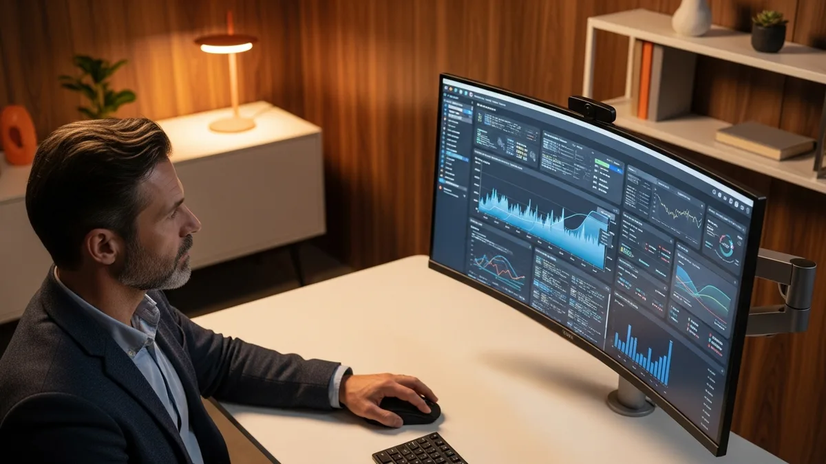 AI solutions engineer reviewing a RAG evaluation dashboard with retrieval and answer-quality metrics