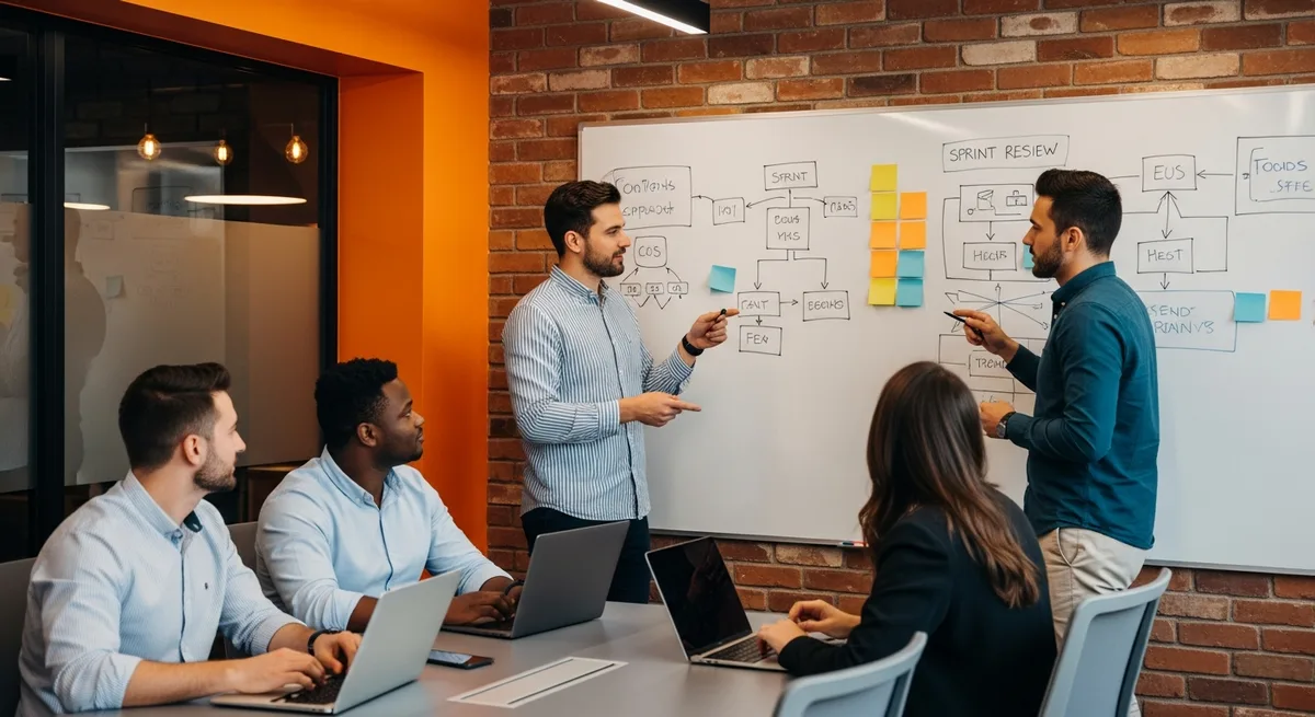 Recruiter and hiring manager evaluating IT contractor candidates for a staff augmentation role