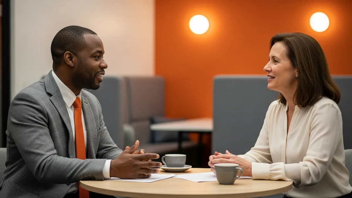 Senior staffing advisor in honest advisory conversation with CIO about outcome-based delivery fit