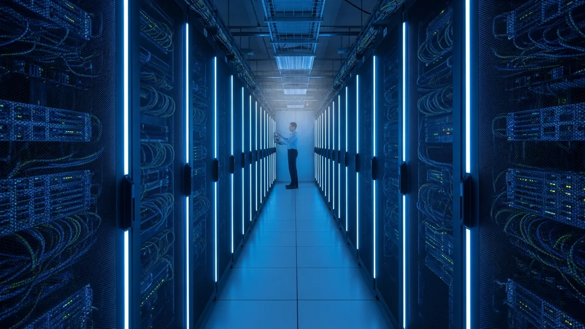 Oracle cloud infrastructure data center server room