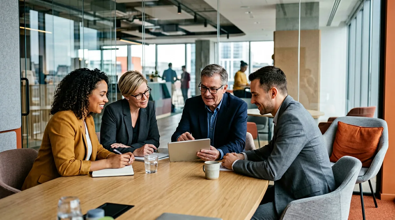 KORE1 recruiting team reviewing Python candidate technical screen results with senior engineer panelist