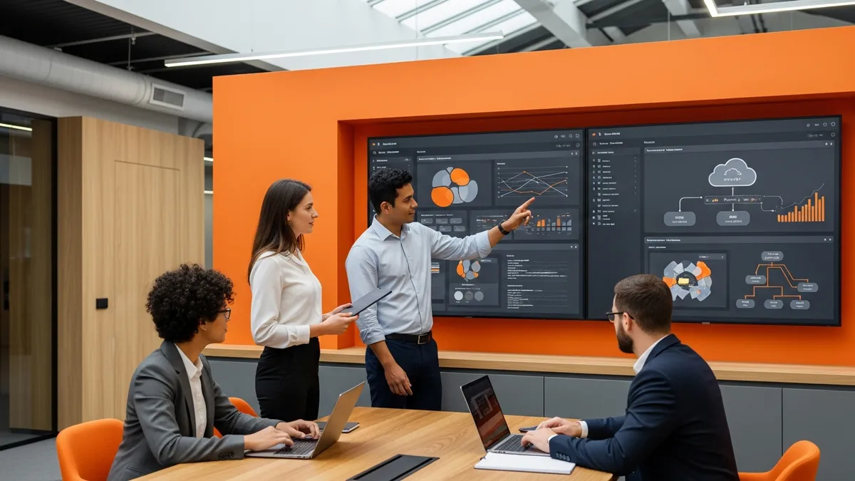 Salesforce consultant team reviewing Data Cloud implementation plan