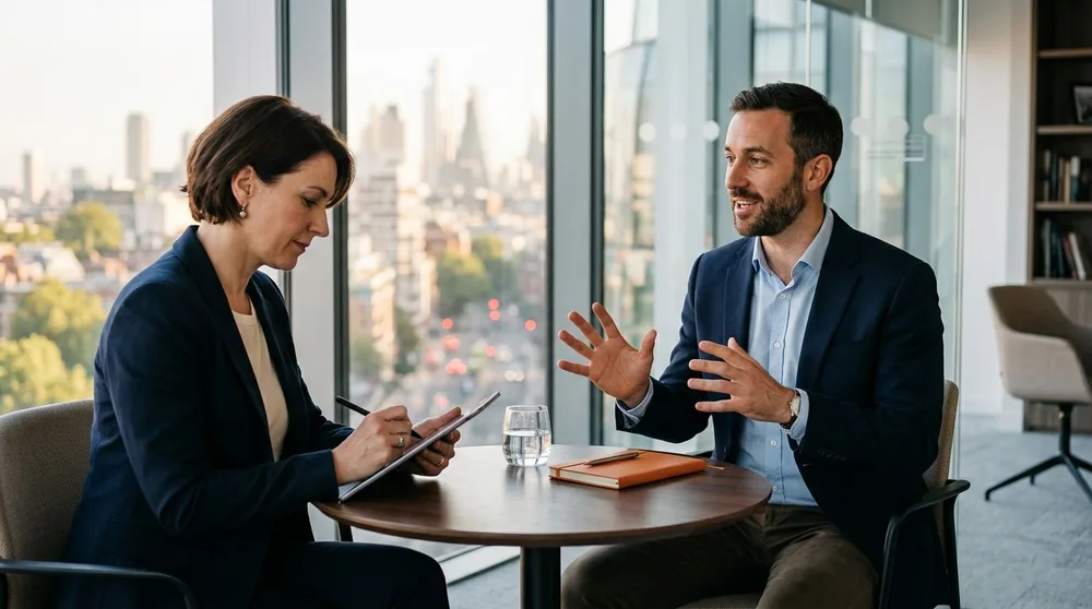 Hiring manager interviewing an SAP consultant candidate with module-specific technical questions