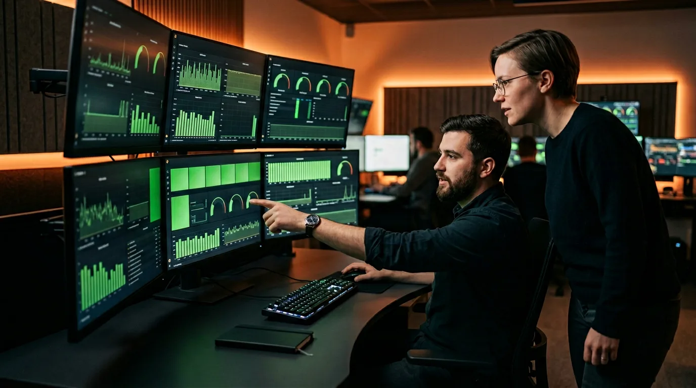 Site Reliability Engineer Staffing team monitoring infrastructure uptime at KORE1