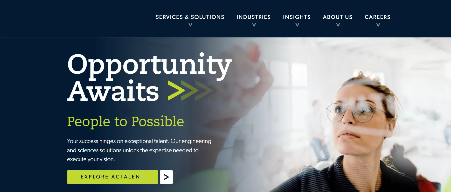 Actalent engineering and life sciences staffing agency