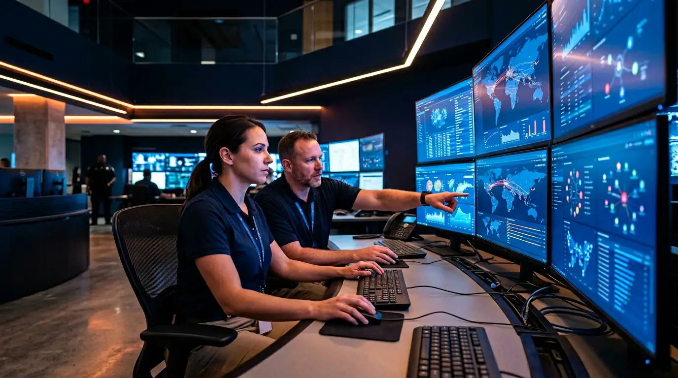 KORE1 recruiter reviewing cleared cybersecurity candidate profiles for federal contractor staffing near Fort Meade, Maryland