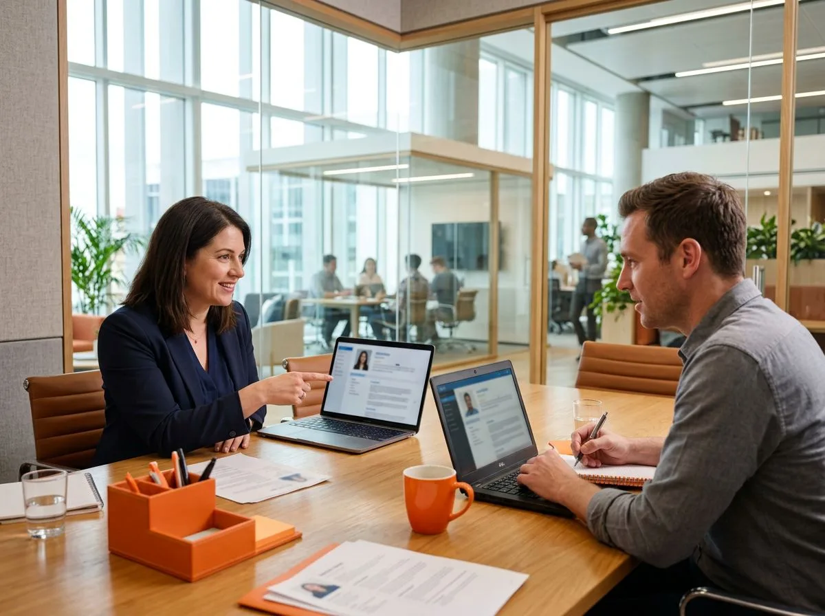 KORE1 recruiters reviewing IT and engineering candidates for New York City companies