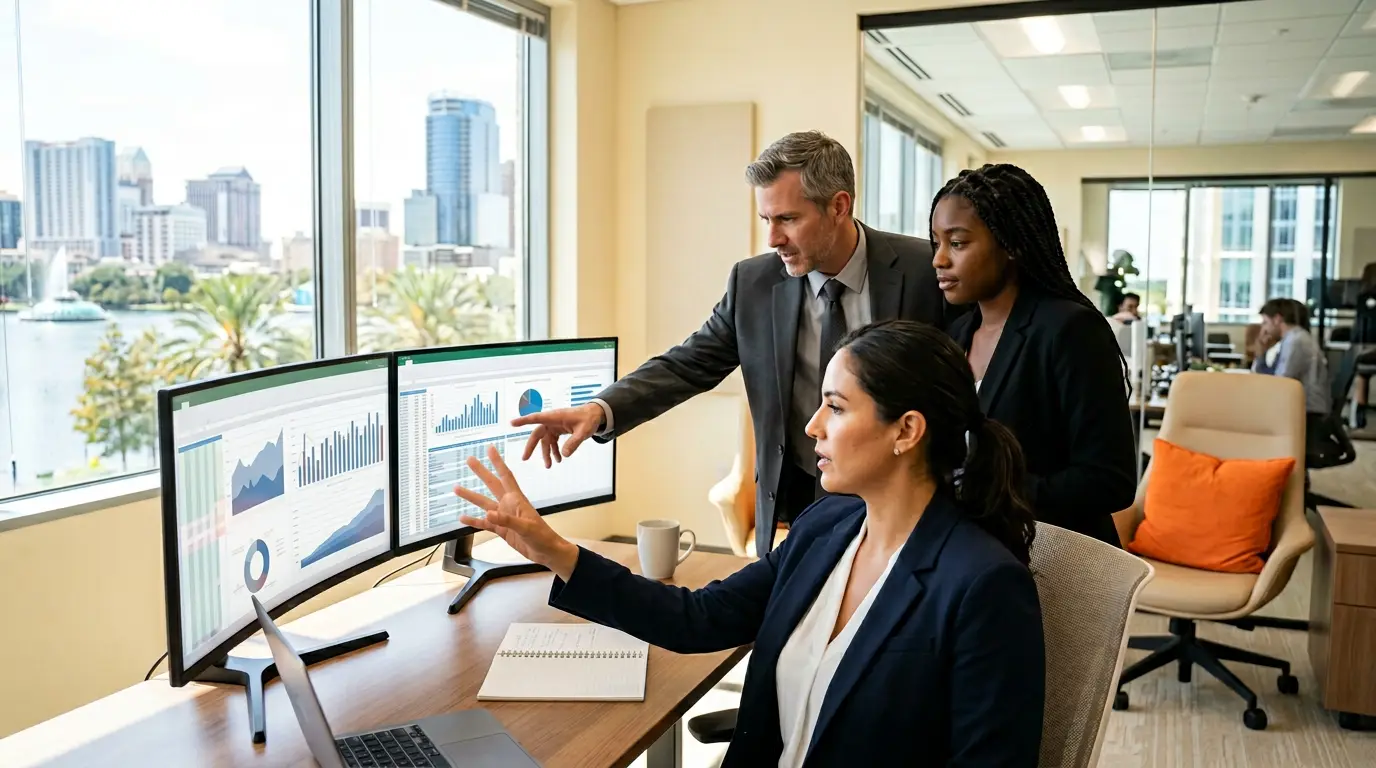 Orlando finance and accounting staffing team placing hospitality revenue analysts