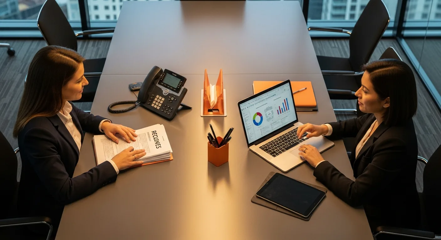 Side-by-side comparison of traditional recruitment paperwork and talent acquisition analytics tools