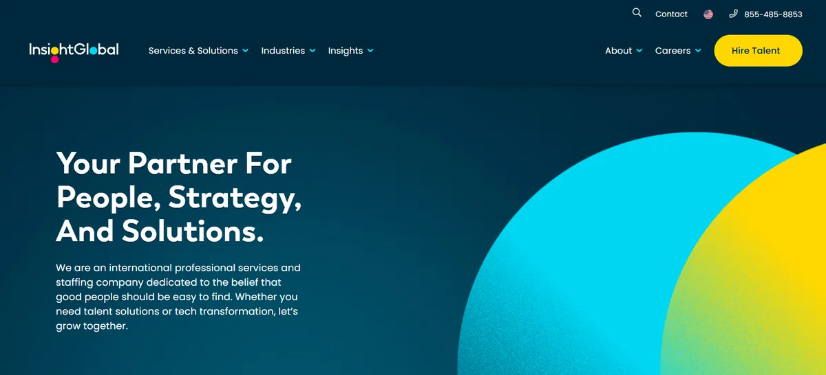 Insight Global homepage — Denver staffing agency for high-volume hiring at enterprise scale in 2026