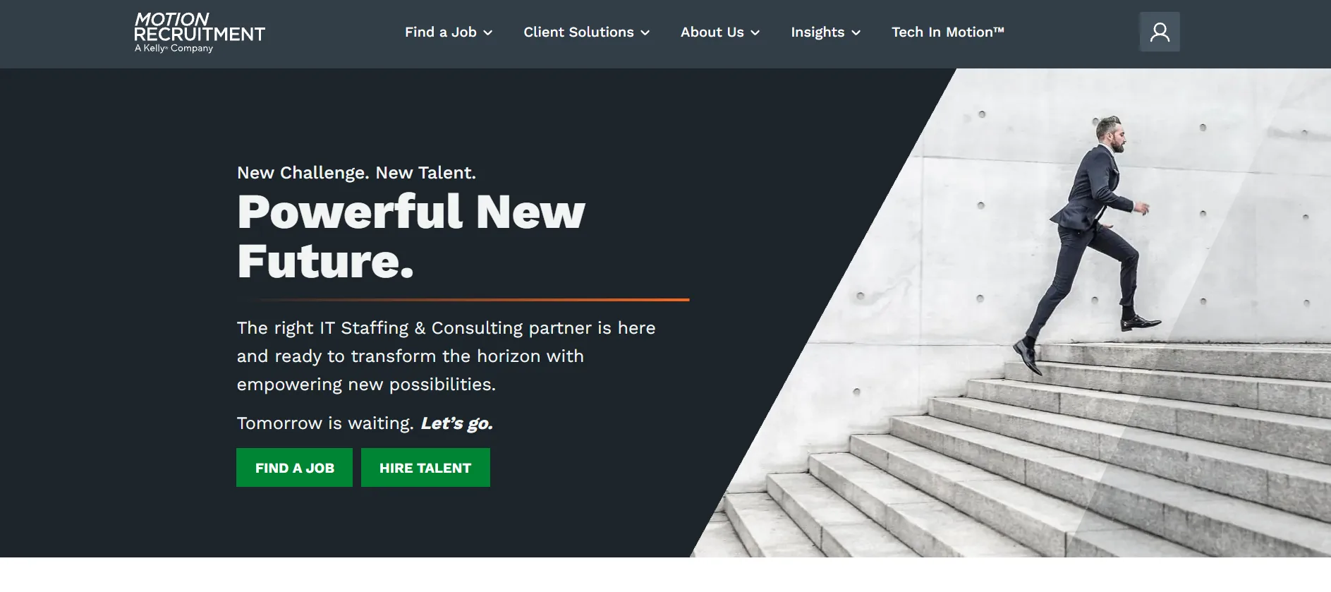 Motion Recruitment Los Angeles IT staffing homepage screenshot
