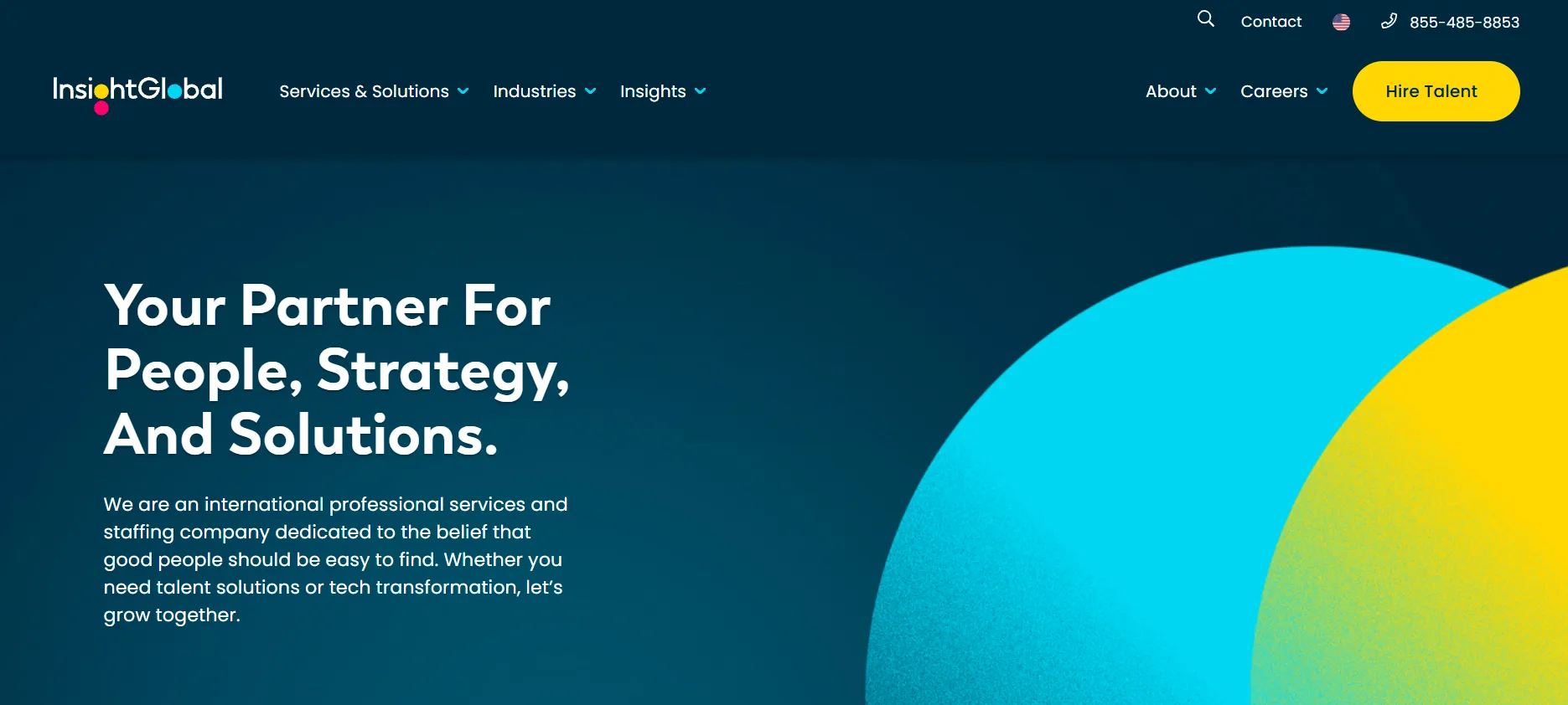Insight Global homepage — best Phoenix staffing agency for enterprise-scale and multi-role hiring in 2026