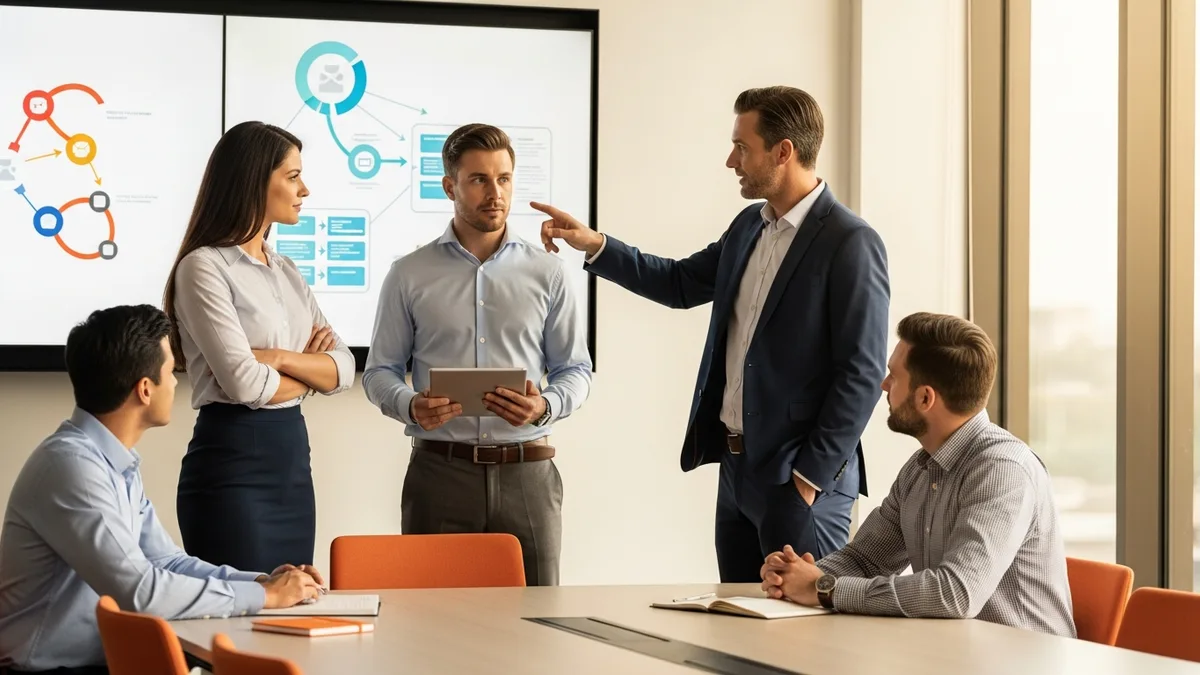 Cross-functional team planning an SAP S/4HANA migration roadmap during 2026 ECC 2027 deadline crunch