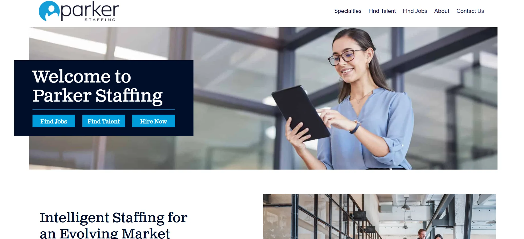 Parker Staffing Services in Seattle — homepage