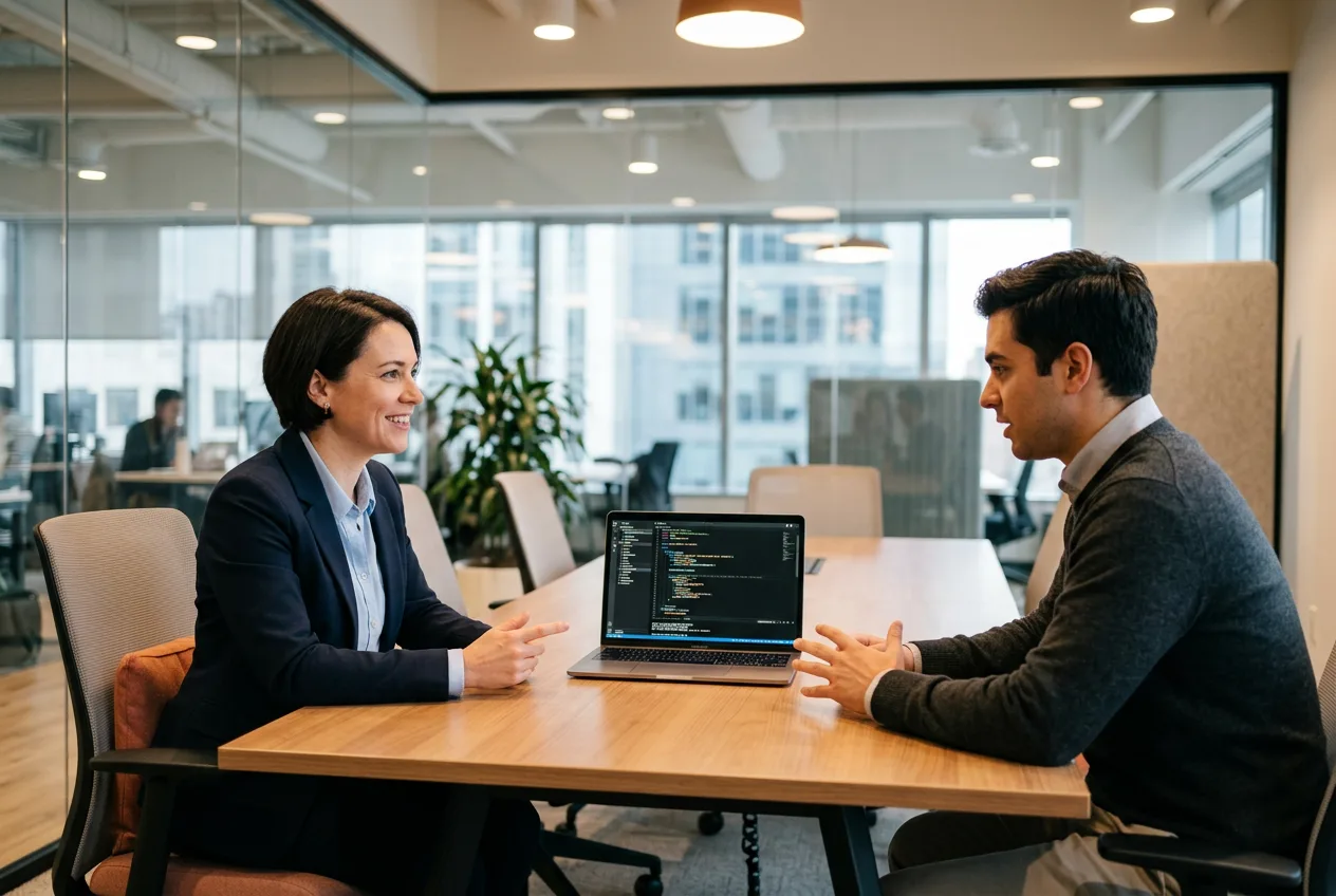 KORE1 cybersecurity recruiter conducting a technical screening interview with a SOC analyst candidate